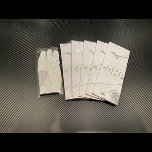 NEW NIB Mizuno COMP Golf Glove MENS RIGHT HAND MEDIUM White/Black - 5 GLOVES